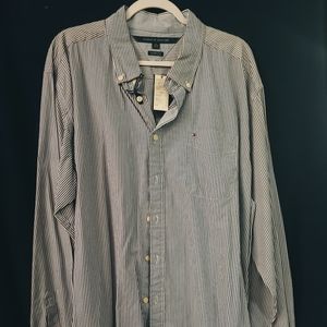 Tommy Hilfiger NEW Vertical Pinstripe Dress Shirt